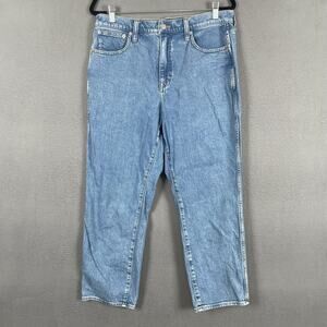 J Crew Classic Vintage Jeans Womens 30 Light Wash High Rise Straight Stretch